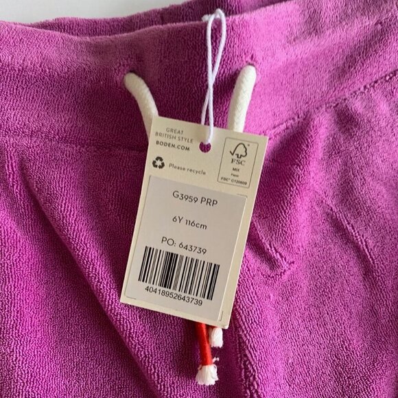 Mini Boden Girl Terry Pants 6 Years or 7 years - Picture 4 of 10